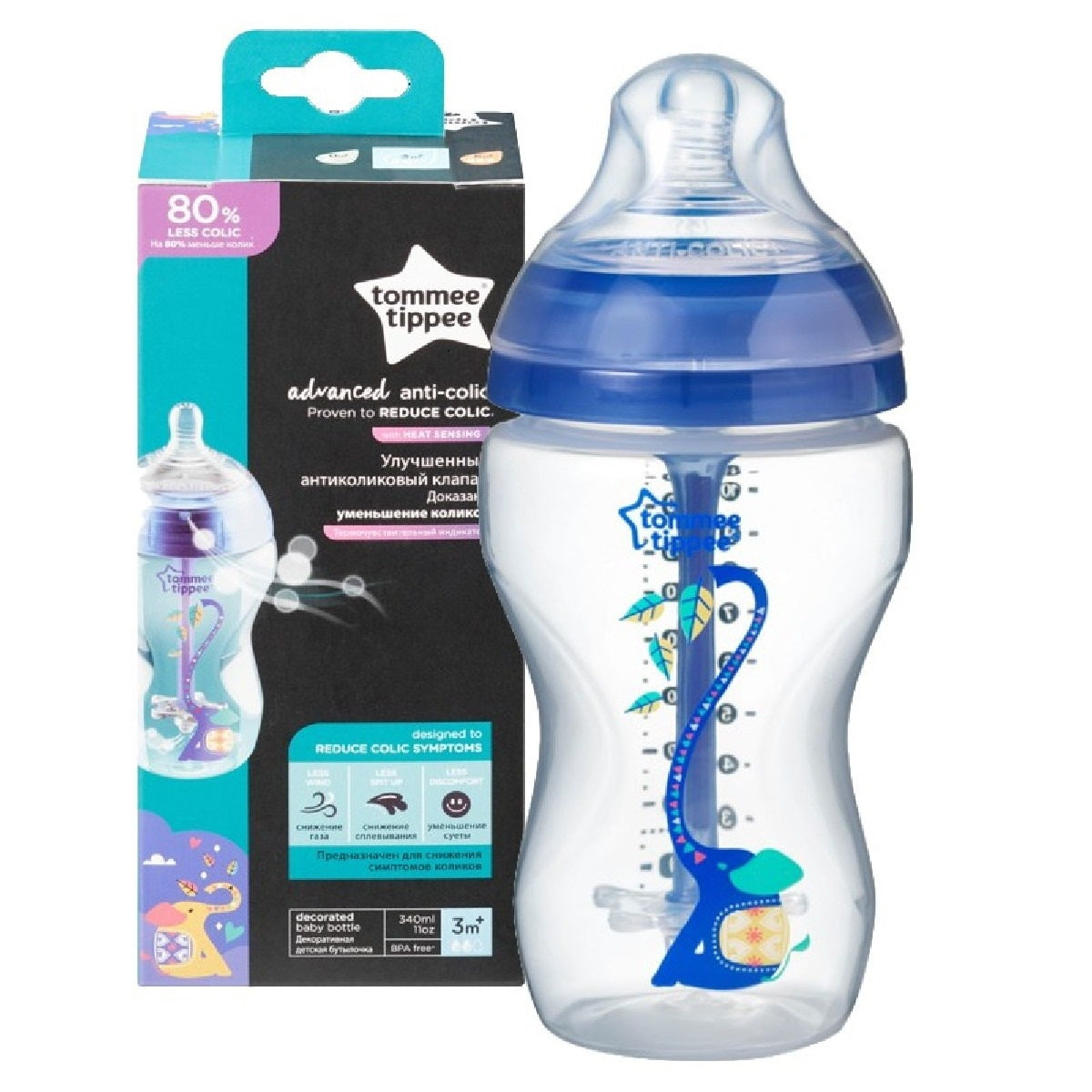 Tommee Tippee 1x340ml Closer to Nature Bottle